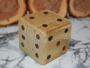 Large wooden dice