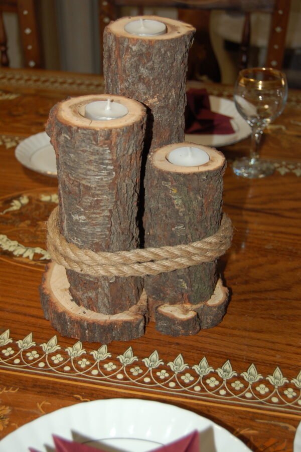 3 Log T-Light holder - Image 3