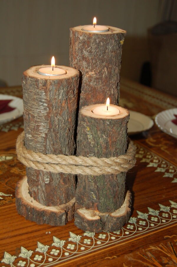 3 Log T-Light holder - Image 4