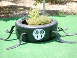 Spider Tyre Planter